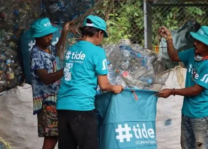 Material oceánico #tide integrado en soluciones Intruplastic